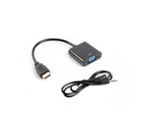 Lanberg AD-0017-BK cable interface/gender adapter HDMI-A VGA Black