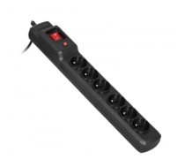 Activejet COMBO 6GN 3M black power strip with cord