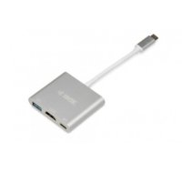 iBox IUH3CFT1 interface hub USB 3.2 Gen 1 (3.1 Gen 1) Type-C 5000 Mbit/s Silver