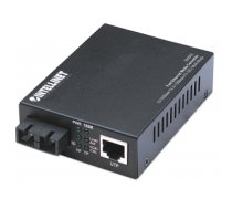 Intellinet Fast Ethernet Media Converter, 10/100Base-Tx to 100Base-Fx (SC) Multi-Mode, 2 km (1.24 mi) (Euro 2-pin plug)