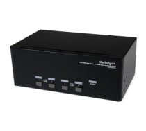 StarTech.com 4 Port Triple Monitor DVI USB KVM Switch with Audio & USB 2.0 Hub