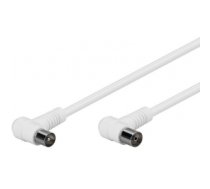 Goobay 67354 coaxial cable 2.5 m IEC White