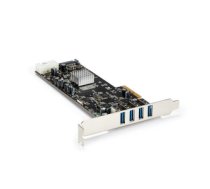 StarTech.com 4 Port PCI Express (PCIe) SuperSpeed USB 3.0 Card Adapter w/ 4 Dedicated 5Gbps Channels - UASP - SATA / LP4 Power