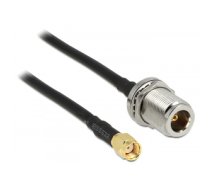 DeLOCK 88845 coaxial cable 1.5 m Black