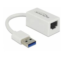 DeLOCK 65905 cable interface/gender adapter SuperSpeed USB (USB 3.1 Gen 1) Type-A male Gigabit LAN RJ45 White