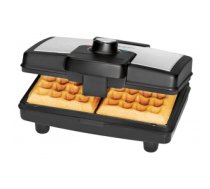 Clatronic WA 3606 2 waffle(s) Black, Stainless steel 800 W