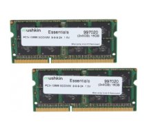 Mushkin SO-DIMM 16GB DDR3 Essentials memory module 2 x 8 GB 1333 MHz
