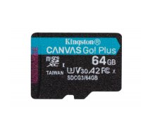 Kingston Technology Canvas Go! Plus memory card 64 GB MicroSD Class 10 UHS-I