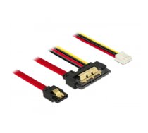 DeLOCK 85234 SATA cable 0.3 m SATA 7-pin + Molex (4-pin) SATA 22-pin Black