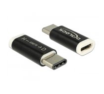 DeLOCK 65678 cable interface/gender adapter USB 2.0-C USB 2.0 Micro-B Black, White