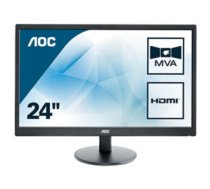 AOC Basic-line M2470SWH LED display 61 cm (24") 1920 x 1080 pixels Full HD Black