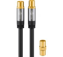 Goobay 70367 coaxial cable 2 m Black