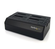 StarTech.com USB 3.0 to 4-Bay SATA 6Gbps Hard Drive Docking Station w/ UASP & Dual Fans - 2.5/3.5in SSD / HDD Dock