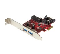 StarTech.com 4-port PCI Express USB 3.0 card - 2 external, 2 internal - SATA power