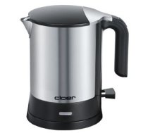 Cloer 4890 electric kettle 1.2 L 2200 W Black, Stainless steel