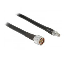 DeLOCK 3m, N/RP-SMA coaxial cable CFD400, LLC400 Black