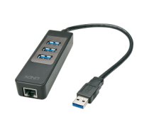 Lindy 43176 interface hub USB 3.2 Gen 1 (3.1 Gen 1) Type-A 5000 Mbit/s Black