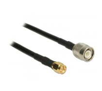 DeLOCK 89498 coaxial cable CFD200 10 m TNC SMA Black