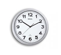 MAUL 9053595 wall clock Quartz wall clock Circle Silver, White