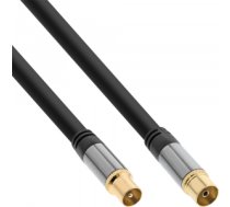 InLine 69201P coaxial cable 1 m IEC Black, Grey