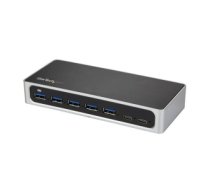 StarTech.com 7 Port USB C Hub with Fast Charge Port - USB-C to 5x USB-A 2x USB-C (USB 3.0 SuperSpeed 5Gbps) - Self Powered USB 3.1 Gen 1 Type-C Hub w/ Power Adapter - Desktop/Laptop Hub