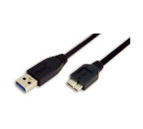 LogiLink 1m USB 3.0 USB cable USB 3.2 Gen 1 (3.1 Gen 1) USB A Micro-USB B Black