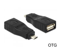 DeLOCK 65549 cable interface/gender adapter Micro USB2.0-B USB2.0-A Black