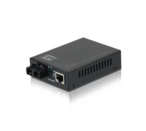 LevelOne RJ45 to SC Fast Ethernet Media Converter, Single-Mode Fiber, 40km