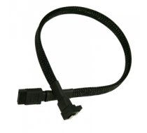 Nanoxia 0.45m, 2xSATAIII SATA cable SATA 7-pin Carbon