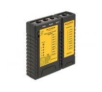 DeLOCK 86107 network cable tester Black, Yellow