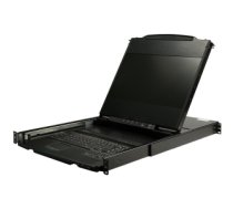 StarTech.com Dual Rail Rackmount KVM Console HD 1080p - Single Port DVI/VGA KVM w/17" LCD Monitor for Server Rack - Fully Featured 1U LCD KVM Drawer w/Cables - USB Support - 44230 MTBF