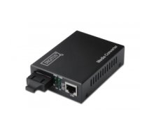Digitus Fast Ethernet, RJ-45/SC network media converter 100 Mbit/s 1310 nm Multi-mode Black