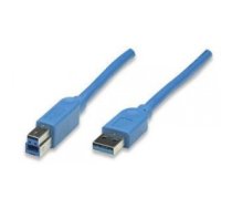 Techly ICOC-U3-AB-005-BL USB cable 0.5 m USB 3.2 Gen 1 (3.1 Gen 1) USB A USB B Blue