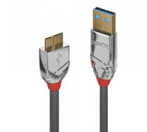 Lindy 36659 USB cable 3 m USB 3.2 Gen 1 (3.1 Gen 1) USB A Micro-USB B Grey