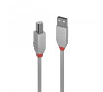 Lindy 36683 USB cable 2 m USB 2.0 USB A USB B Grey