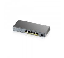 Zyxel GS1350-6HP-EU0101F network switch Managed L2 Gigabit Ethernet (10/100/1000) Gray Power over Ethernet (PoE)