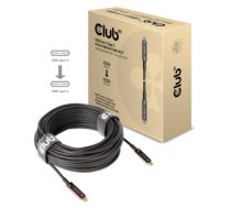 CLUB3D USB3.2 G2 TYPE-C ACT. OPT. A/V M/M 20M USB cable USB 3.2 Gen 2 (3.1 Gen 2) USB C Black