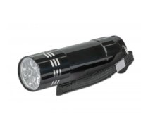 Manhattan LED Torch/ 3-pack (promo), Bright 45 Lumen Output (9 LEDs), Aluminium, Compact (85x25x25mm), Long Lasting Performance, Each torch uses 3x AAA batteries (3 included, enough for one torch), Carry Loop, Black