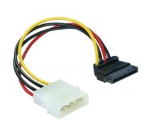 DeLOCK Cable Power SATA HDD > 4pin male – angled Multicolour 0.15 m