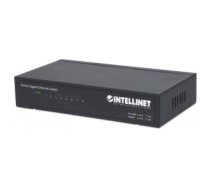 Intellinet 8-Port Gigabit Ethernet Switch, Metal (Euro 2-pin plug)