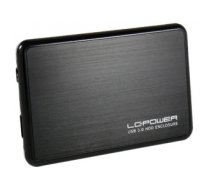 LC-Power LC-25BUB3 storage drive enclosure 2.5" Aluminum, Black