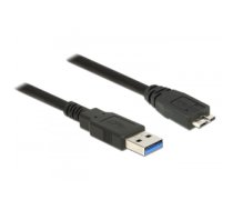 DeLOCK 85073 USB cable 1.5 m USB 3.2 Gen 1 (3.1 Gen 1) USB A Micro-USB B Black