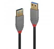 Lindy 36753 USB cable 3 m USB 3.2 Gen 1 (3.1 Gen 1) USB A Black, Grey