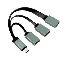 LogiLink UA0315 interface hub USB 3.2 Gen 1 (3.1 Gen 1) Type-C 5000 Mbit/s Black, Grey