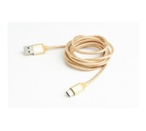 Gembird Cotton braided USB Male to Type-C Male 1.8m Gold CCB-MUSB2B-AMCM-6-G