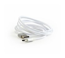 Gembird Cotton braided USB Male to Type-C Male 1.8m Silver CCB-MUSB2B-AMCM-6-S