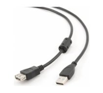 Kabelis Gembird USB Male - USB Female 4.5m Black CCF-USB2-AMAF-15