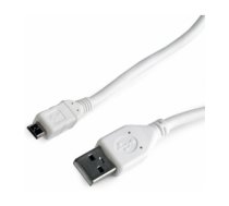 Kabelis Gembird USB Male - MicroUSB Male 1m White CCP-MUSB2-AMBM-W-1M
