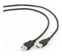 Kabelis Gembird USB Male - USB Female 4.5m Black CCP-USB2-AMAF-15C