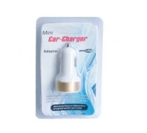 Car charger COLOR RING 2xUSB 1,5A/2,1A gold BOX